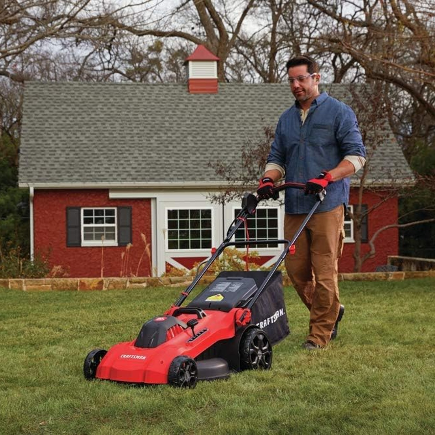 CRAFTSMAN 20 Inch Corded Electric Push Mower, detail view