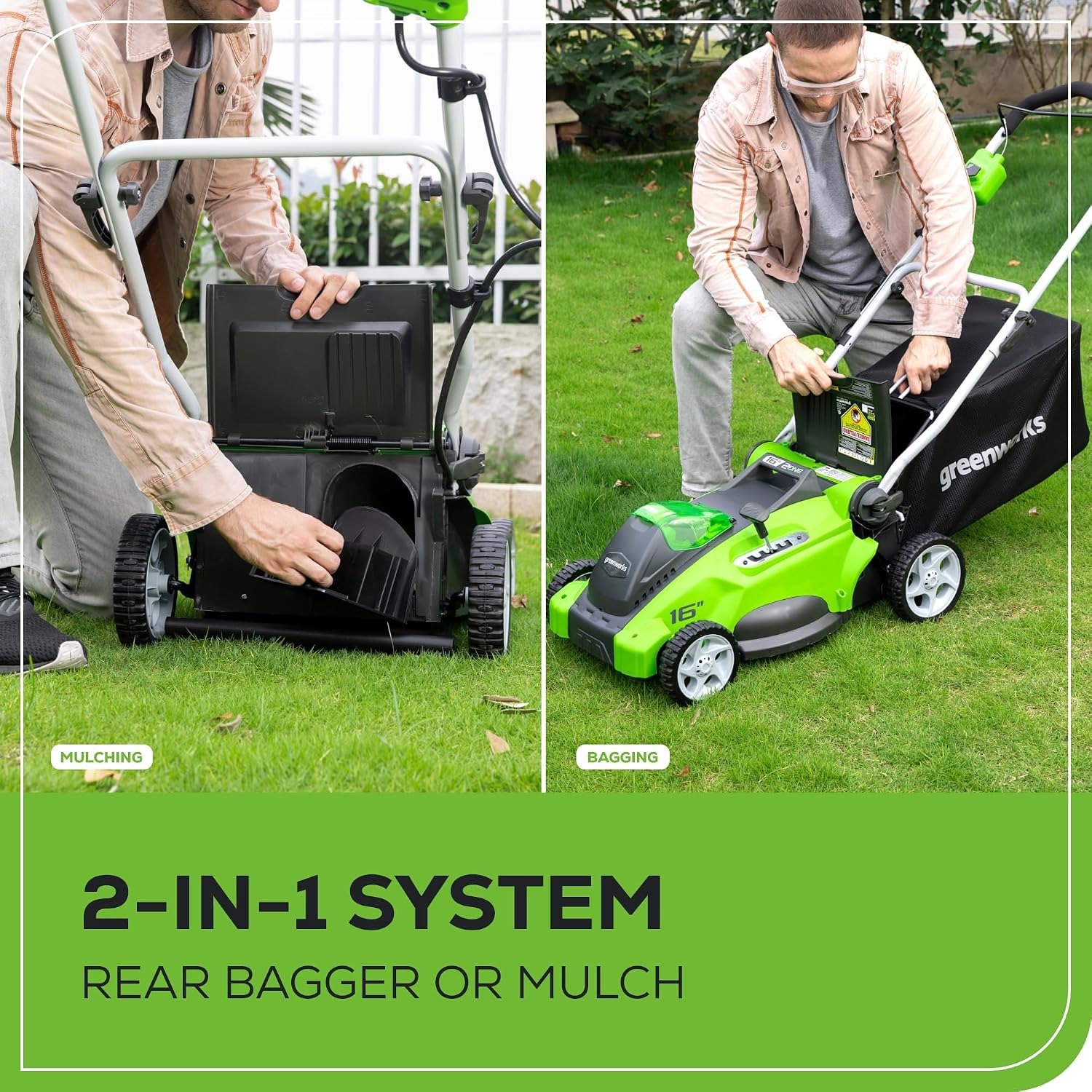 Greenworks 40V 16 Inch Cordless Push Mower Kit: image 7