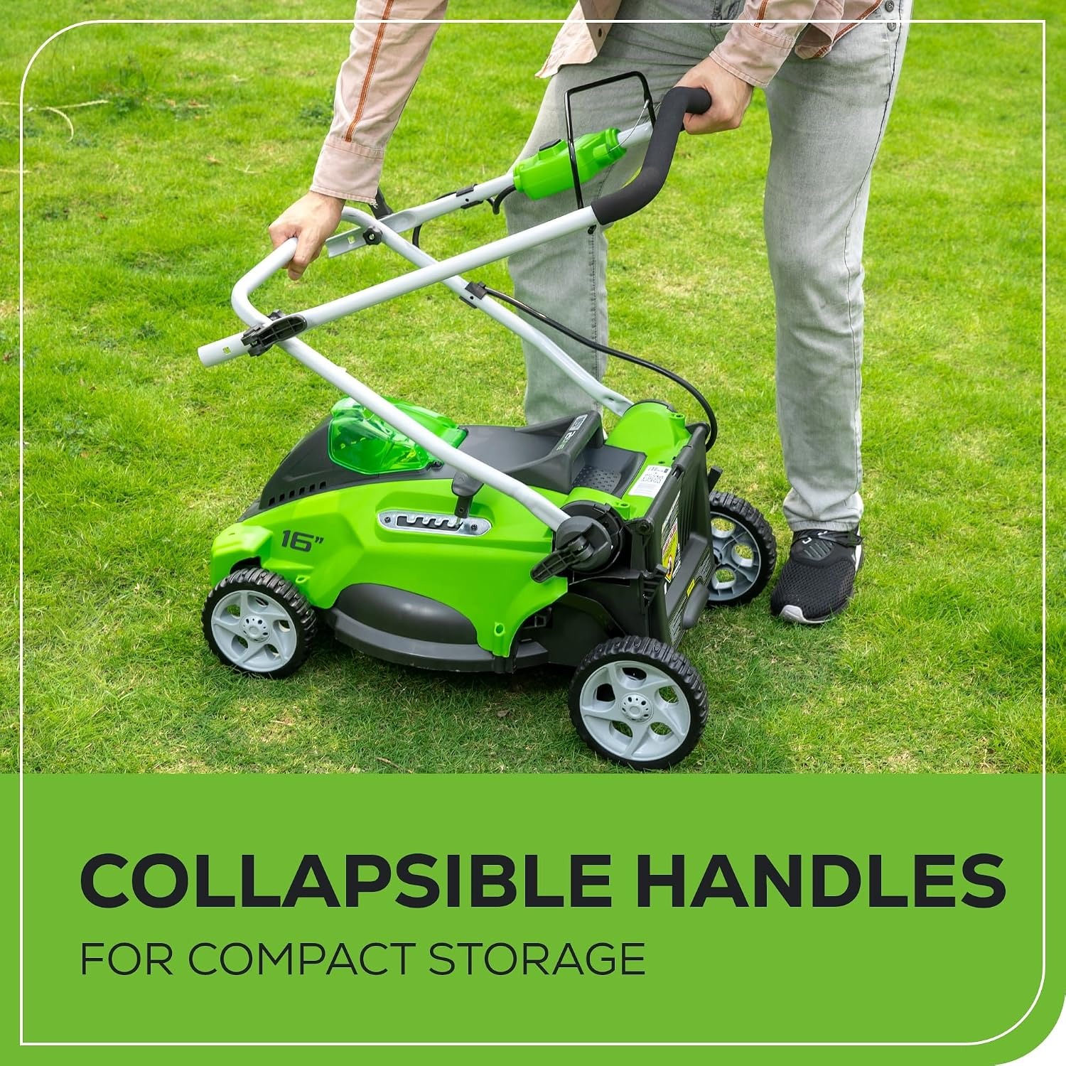 Greenworks 40V 16 Inch Cordless Push Mower Kit: image 8