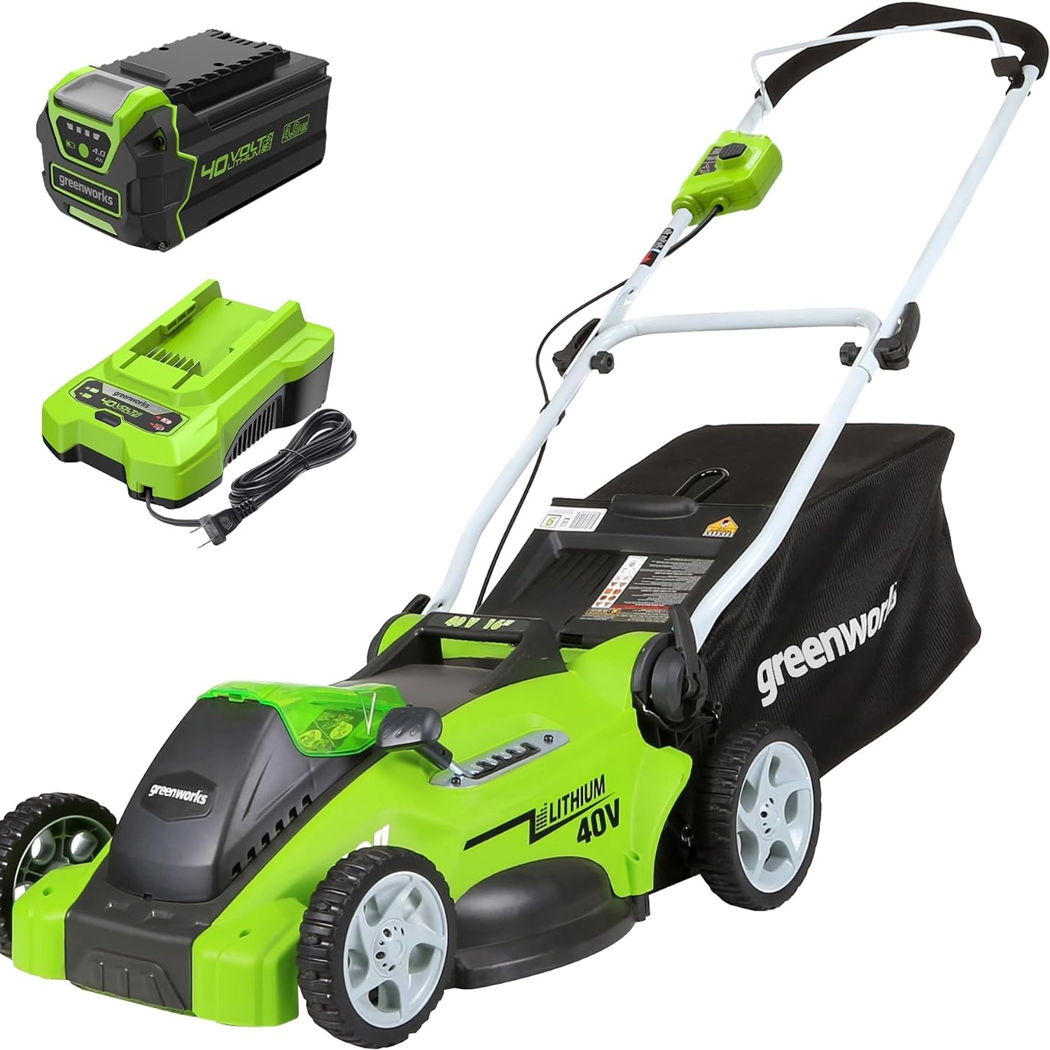 Greenworks 40V 16 Inch Cordless Push Mower Kit