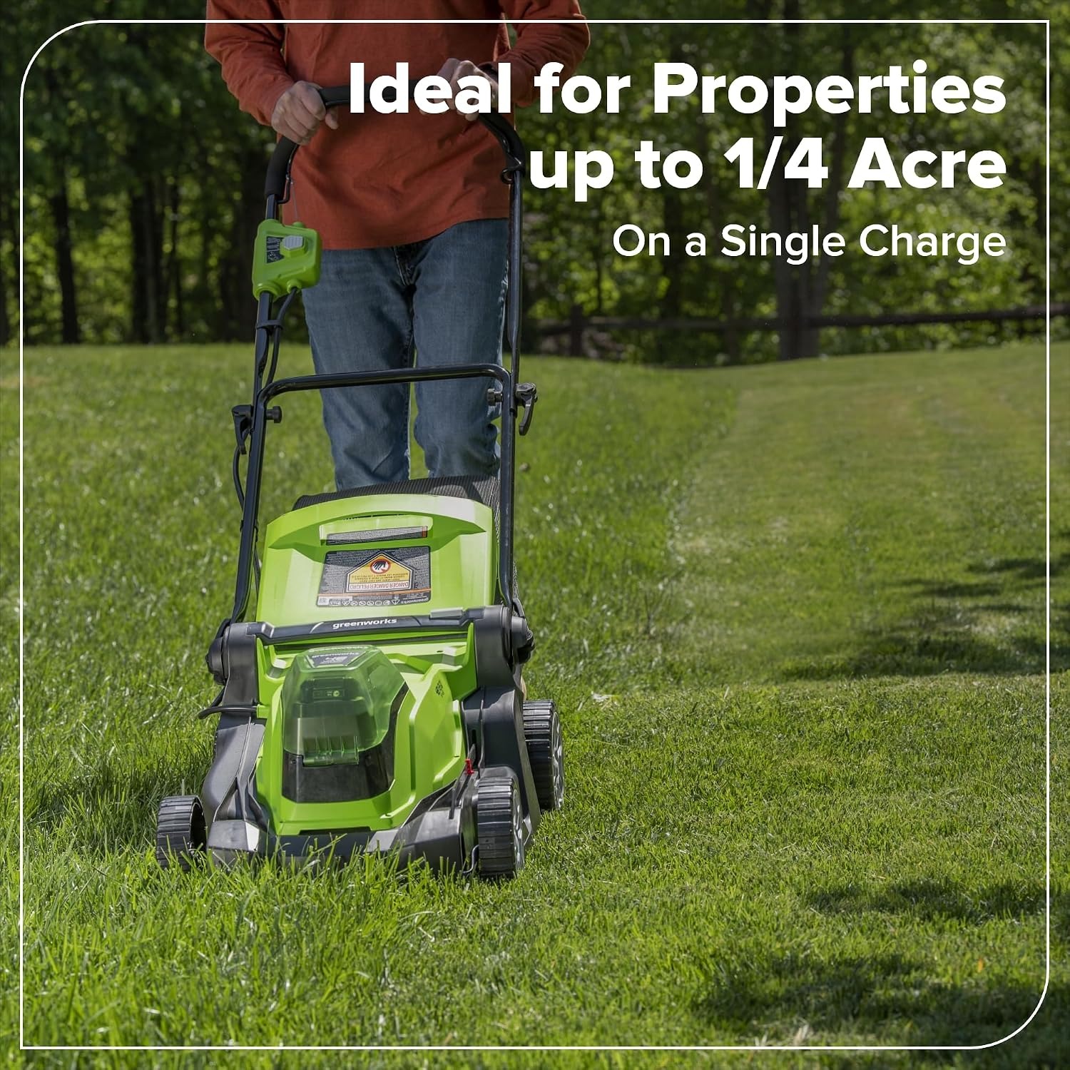 Greenworks 48V 17 Inch Cordless Push Mower Kit: image 5
