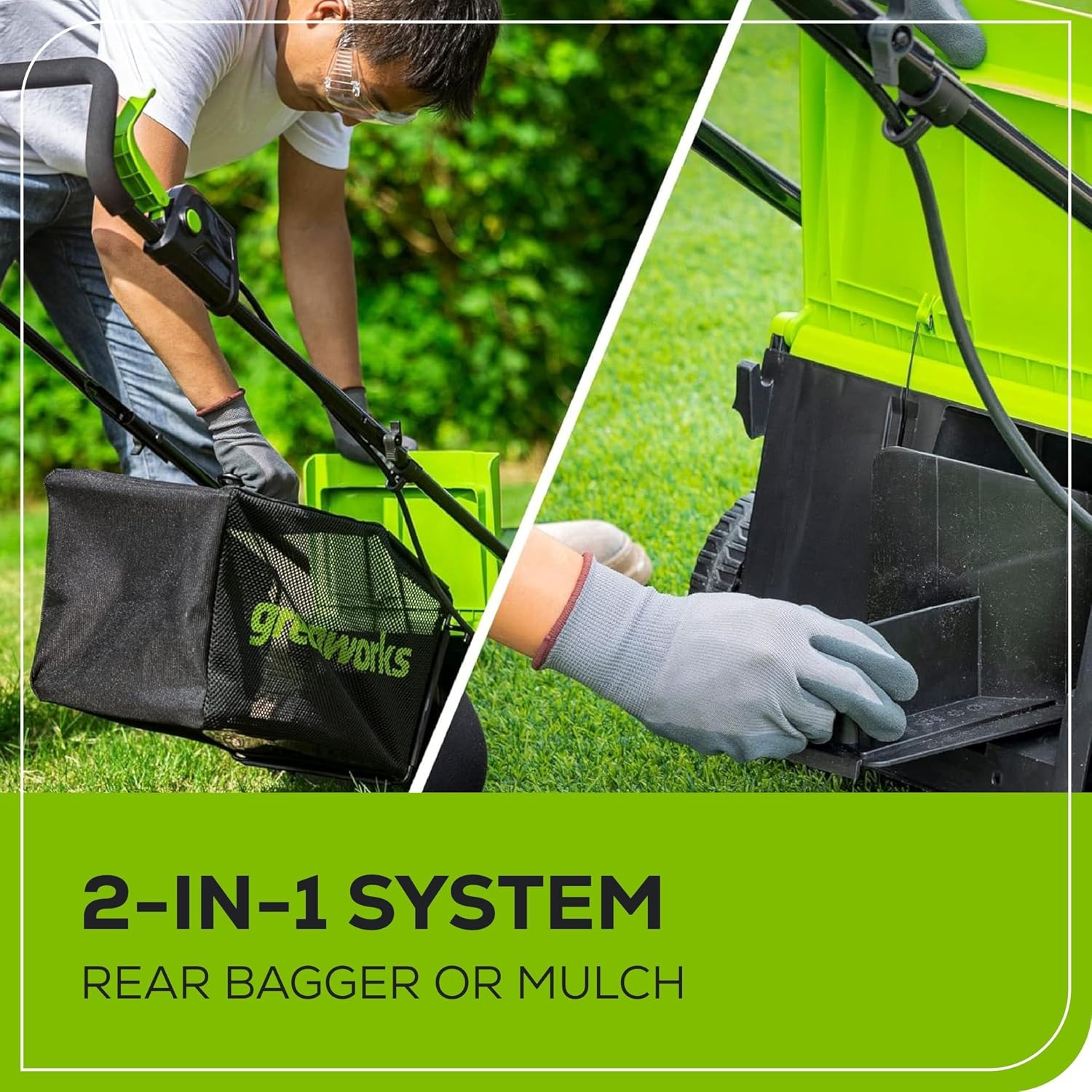 Greenworks 24V 13 Inch Cordless Lawn Mower Kit: image 8