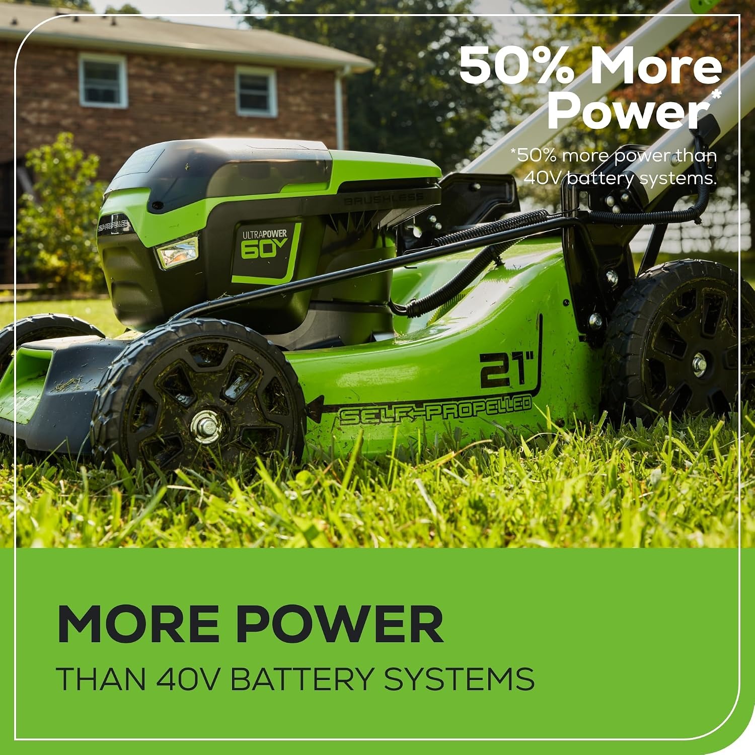 Greenworks 60V Self-Propelled Cordless Lawn Mower Kit: image 6