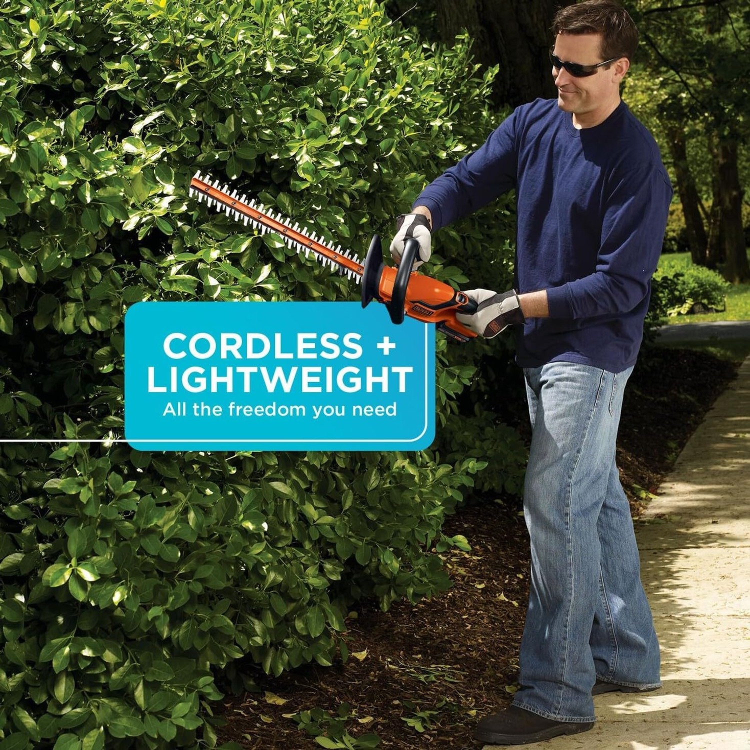BLACK+DECKER 22-Inch Cordless Hedge Trimmer Kit: image 6