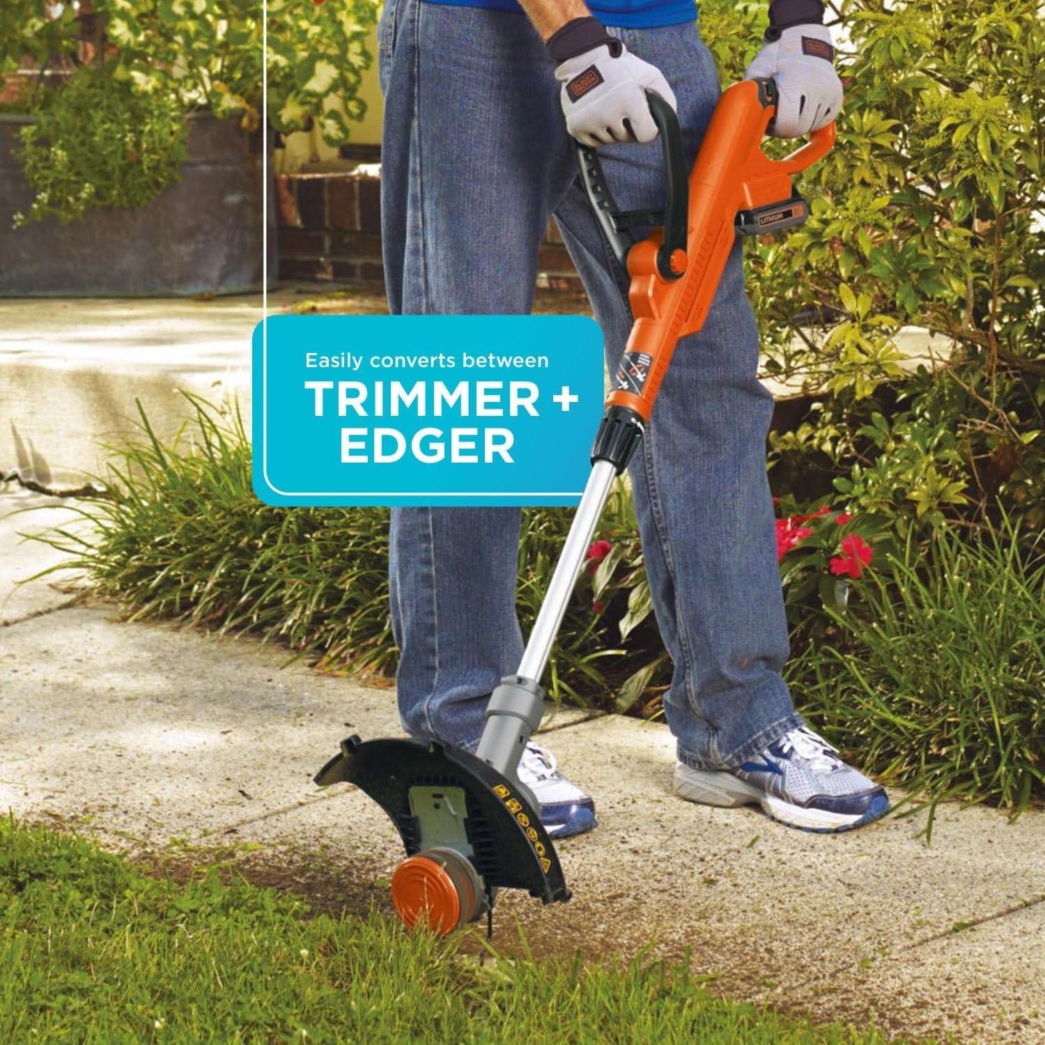BLACK+DECKER LST300 Cordless String Trimmer and Edger: image 6