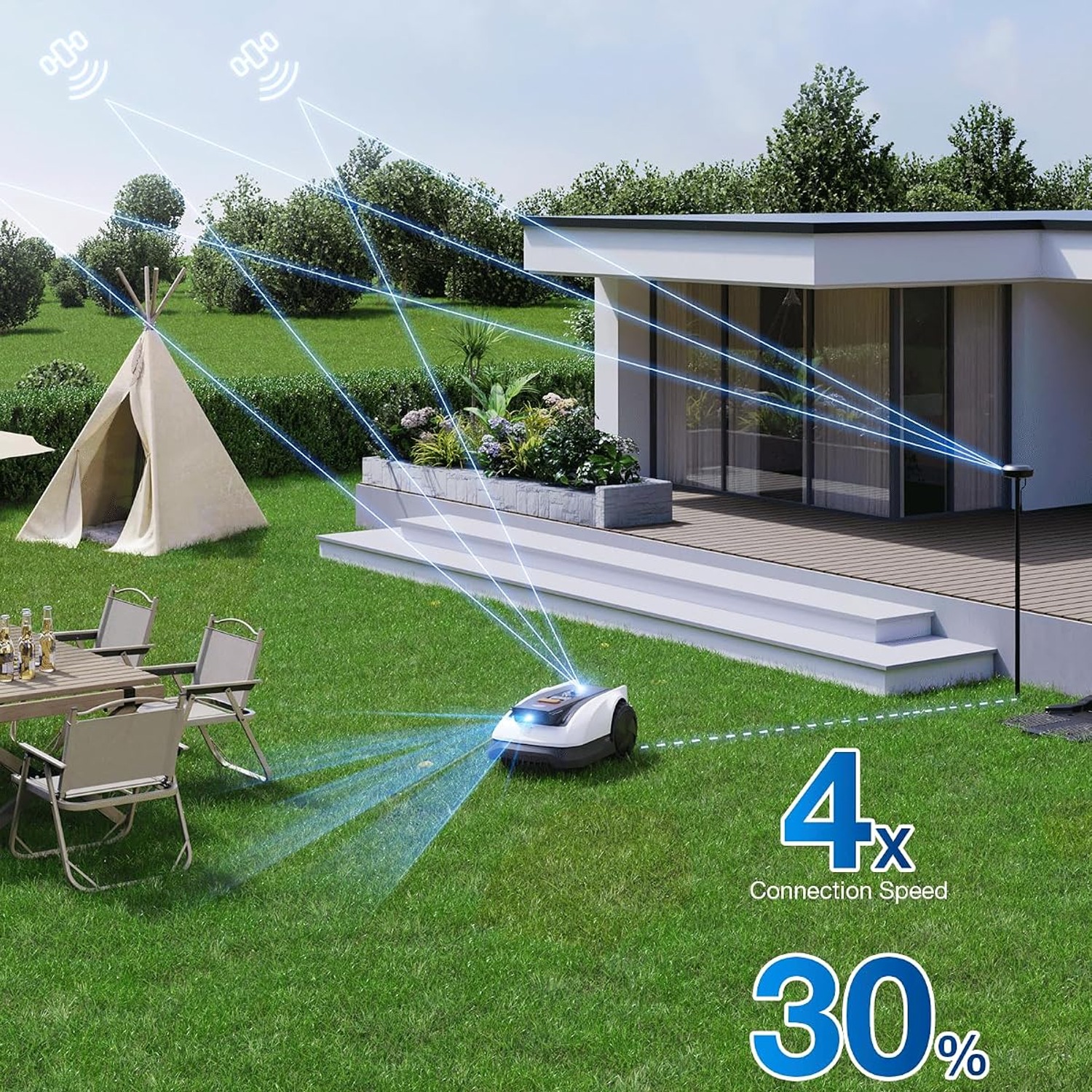 ECOVACS GOAT O1000 RTK CARE Robot Lawn Mower: image 4